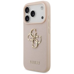 Original dėklas GUESS Grained Big 4G & Classic Logo skirtas Apple iPhone 17 Pro pink - Image 2