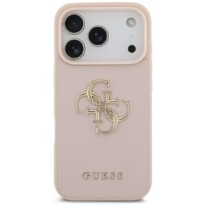 Original dėklas GUESS Grained Big 4G & Classic Logo skirtas Apple iPhone 17 Pro pink - Image 3