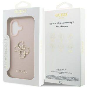 Original dėklas GUESS Grained Big 4G & Classic Logo skirtas Apple iPhone 17 pink - Image 8