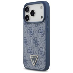Original dėklas GUESS Leather 4G Triangle Strass MagSafe skirtas Apple iPhone 17 Pro blue - Image 2