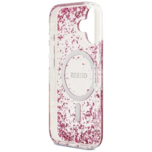 Original dėklas GUESS Resin Bottom Glitter MagSafe skirtas Apple iPhone 17 pink - Image 7