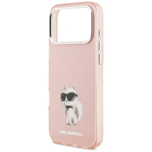 Original Pouch KARL LAGERFELD IML Aquarelle Choupette & Logo Magsafe skirtas Apple iPhone 17 Pro Max pink - Image 6