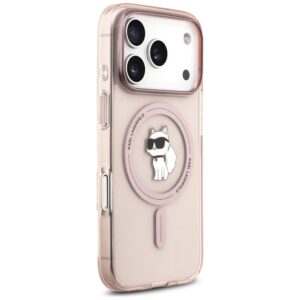 Original Pouch KARL LAGERFELD IML Choupette MagSafe skirtas Apple iPhone 17 Pro pink - Image 4