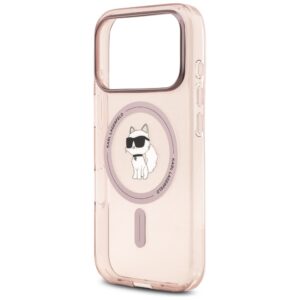 Original Pouch KARL LAGERFELD IML Choupette MagSafe skirtas Apple iPhone 17 Pro pink - Image 6