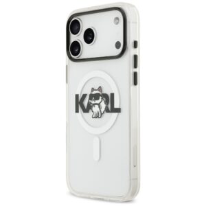 Original Pouch KARL LAGERFELD IML Choupette Sketch Logo Magsafe skirtas Apple iPhone 17 Pro Max skaidrus - Image 2