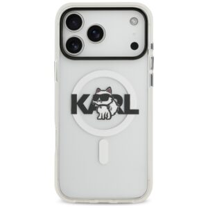Original Pouch KARL LAGERFELD IML Choupette Sketch Logo Magsafe skirtas Apple iPhone 17 Pro Max skaidrus - Image 3
