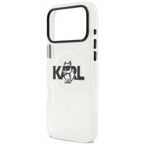 Original Pouch KARL LAGERFELD IML Choupette Sketch Logo Magsafe skirtas Apple iPhone 17 Pro Max skaidrus - Image 6