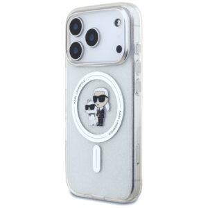 Original Pouch KARL LAGERFELD IML Karl Choupette Glitter Magsafe skirtas Apple iPhone 17 Pro skaidrus - Image 2