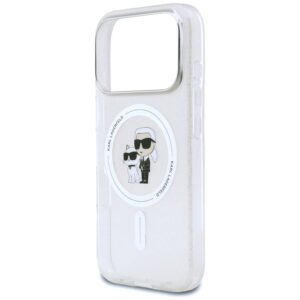 Original Pouch KARL LAGERFELD IML Karl Choupette Glitter Magsafe skirtas Apple iPhone 17 Pro skaidrus - Image 6