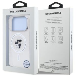 Original Pouch KARL LAGERFELD IML Karl Choupette Glitter Magsafe skirtas Apple iPhone 17 Pro skaidrus - Image 8