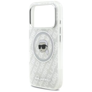Original Pouch KARL LAGERFELD IML Karl Head Logo MagSafe skirtas Apple iPhone 17 Pro pilkos spalvos - Image 6
