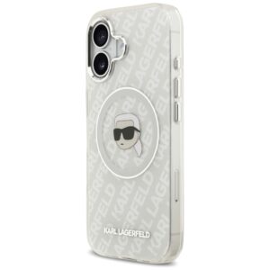 Original Pouch KARL LAGERFELD IML Karl Head Logo MagSafe skirtas Apple iPhone 17 pilkos spalvos - Image 2