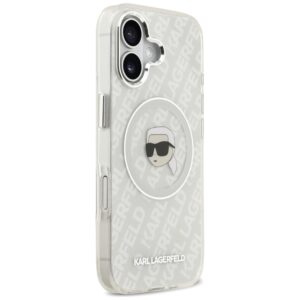 Original Pouch KARL LAGERFELD IML Karl Head Logo MagSafe skirtas Apple iPhone 17 pilkos spalvos - Image 4