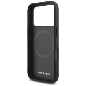 Original dėklas MERCEDES Leather Large Laurel Leave MagSafe skirtas Apple iPhone 17 Pro juodos spalvos - Image 7