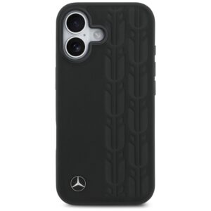 Original dėklas MERCEDES Leather Laurel Leaves MagSafe skirtas Apple iPhone 17 juodos spalvos - Image 3