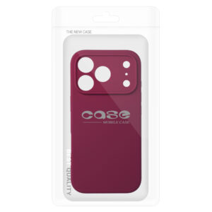 Silicone Lite dėklas skirtas Apple iPhone 17 Pro Max burgundy - Image 6