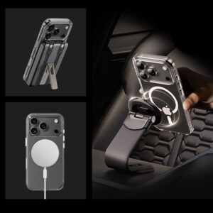 Rock Crystal Shield Series Magnetic dėklas skirtas Apple iPhone 17 Air skaidrus - Image 5