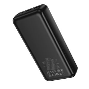 Borofone Power Bank 20000mAh BJ78A Clever - 2xUSB - juodos spalvos - Image 3