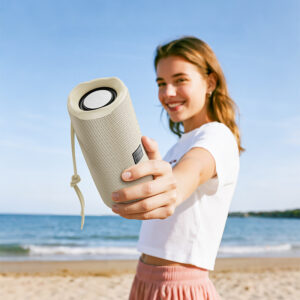Borofone Portable Bluetooth Speaker BR100 Joy beige - Image 3