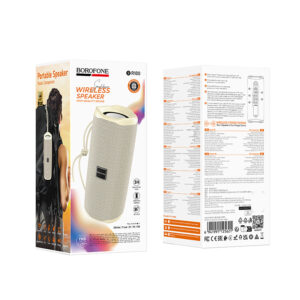 Borofone Portable Bluetooth Speaker BR100 Joy beige - Image 4