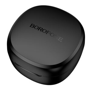 Borofone TWS Bluetooth ausinės BW97 Clear juodos spalvos - Image 3