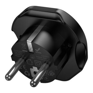 Borofone Travel charger adapter BAC15 - USA, UK, EU, AU juodos spalvos - Image 5