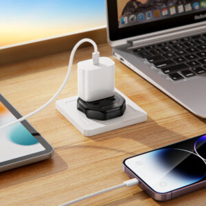 Borofone Travel charger adapter BAC15 - USA, UK, EU, AU juodos spalvos - Image 6