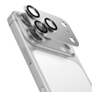 Benks Tempered glass Glass Warrior Metal Integrated Lens Protector (C070) for Iphone 17 Pro Max (lens 3 pieces) baltos spalvos - Image 3