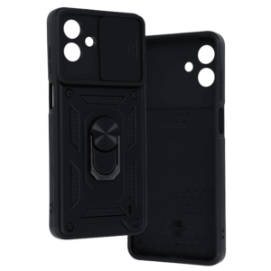 Slide Camera Armor dėklas skirtas Samsung Galaxy A07 juodos spalvos - Image 4