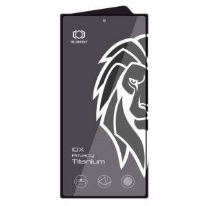 Tempered glass Tel Protect 10X Privacy Titanium for Samsung Galaxy S25 Ultra (with fingerprint unlock) (envelope) - Image 3
