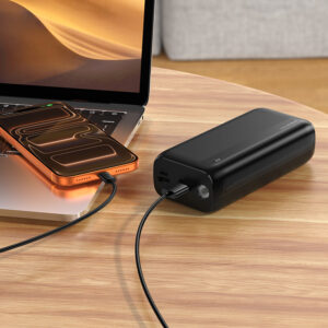 Borofone Power Bank 30000mAh BJ86A Victoria - 2xUSB - juodos spalvos - Image 7
