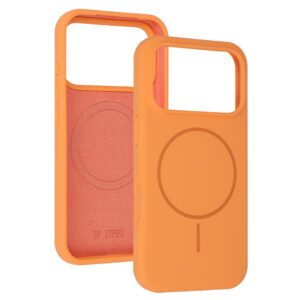 Magsafe Slim Silicone skirtas Apple iPhone 17 orange - Image 4