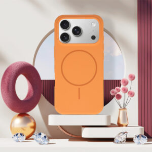 Magsafe Slim Silicone skirtas Apple iPhone 17 Pro Max orange - Image 6