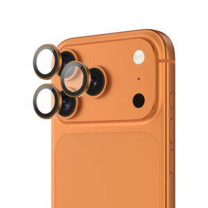 Benks Tempered glass DR Sapphire Lens Protector on camera for Iphone 17 Pro/17 Pro Max (lens 3 pieces) orange - Image 2