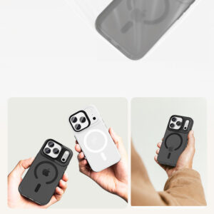 Benks Magnetic Lucid Armor dėklas (K070) skirtas Apple iPhone 17 Pro Max baltos spalvos (Camera Control Button) - Image 5