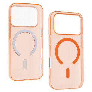 skaidrus Slim Magsafe dėklas do Iphone 17 Pro Max cosmic orange - Image 4