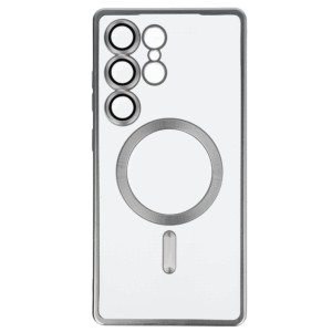 Metallic Magsafe dėklas skirtas Samsung Galaxy S25 Ultra Silver - Image 2