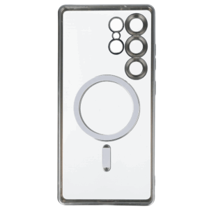 Metallic Magsafe dėklas skirtas Samsung Galaxy S25 Ultra Silver - Image 3