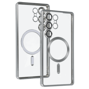 Metallic Magsafe dėklas skirtas Samsung Galaxy S25 Ultra Silver - Image 4
