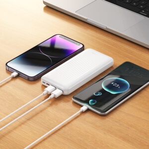 Borofone Power Bank 10000mAh BJ78 Clever - 2xUSB - baltos spalvos - Image 3