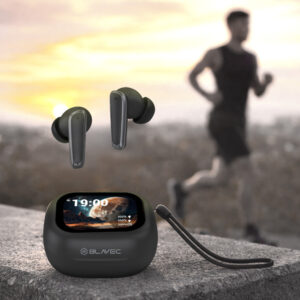 Blavec Bluetooth TWS ausinės BW-07 Live with LCD display (BW07L-B) juodos spalvos - Image 6
