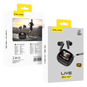 Blavec Bluetooth TWS ausinės BW-07 Live with LCD display (BW07L-B) juodos spalvos - Image 7