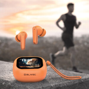 Blavec Bluetooth TWS ausinės BW-07 Live with LCD display (BW07L-O) orange - Image 6