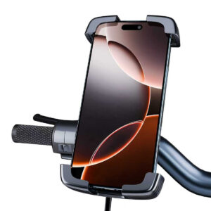 Blavec phone holder BVC-01 Velo to handlebar with induction charging and shock absorbtion (BVC01-ICSAHB) juodos spalvos - Image 8