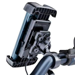 Blavec phone holder BVC-01 Velo to handlebar with induction charging and shock absorbtion (BVC01-ICSAHB) juodos spalvos - Image 2