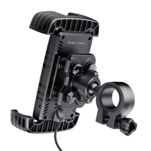 Blavec phone holder BVC-01 Velo to handlebar with induction charging and shock absorbtion (BVC01-ICSAHB) juodos spalvos - Image 4