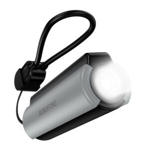 Borofone Power Bank 5000mAh BJ87 Star - Typ C - with flashlight juodos spalvos - Image 4