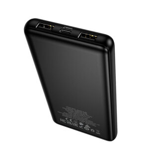 Borofone Power Bank 10000mAh BJ88 Clever - 2xUSB - juodos spalvos - Image 4