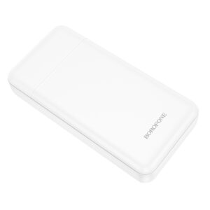 Borofone Power Bank 20000mAh BJ88A Clever - 2xUSB - baltos spalvos - Image 3