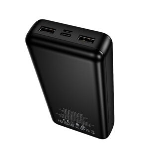 Borofone Power Bank 20000mAh BJ88A Clever - 2xUSB - juodos spalvos - Image 4